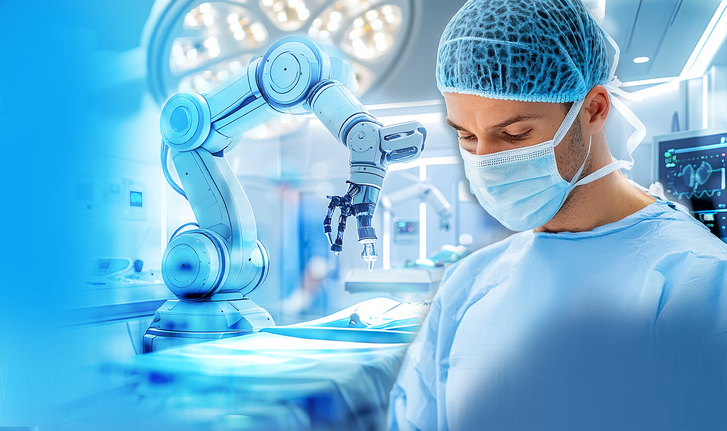 Medical professional and a medical robot